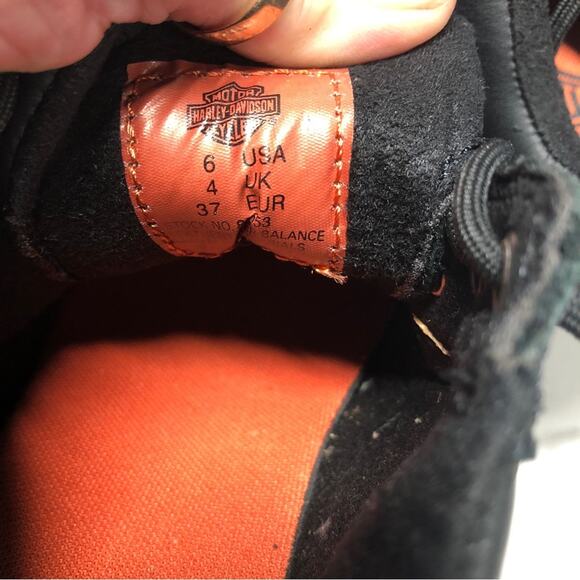 Harley-Davidson nwb women’s black lace up shoes size 6 - Picture 8 of 9